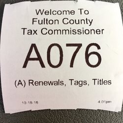Fulton County License Plate Office